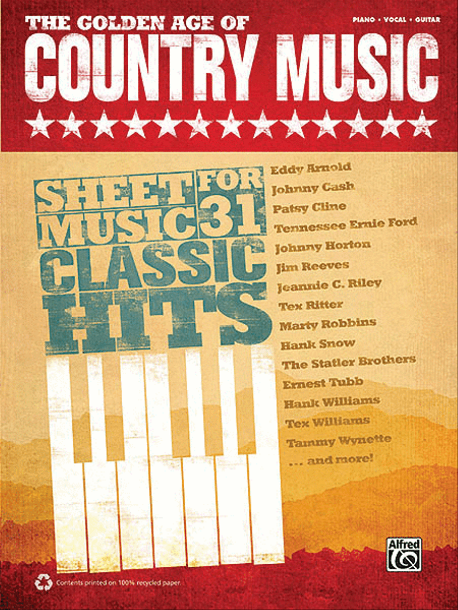 The Golden Age of Country Music Piano, Vocal, Guitar scores gallery preview page 1
