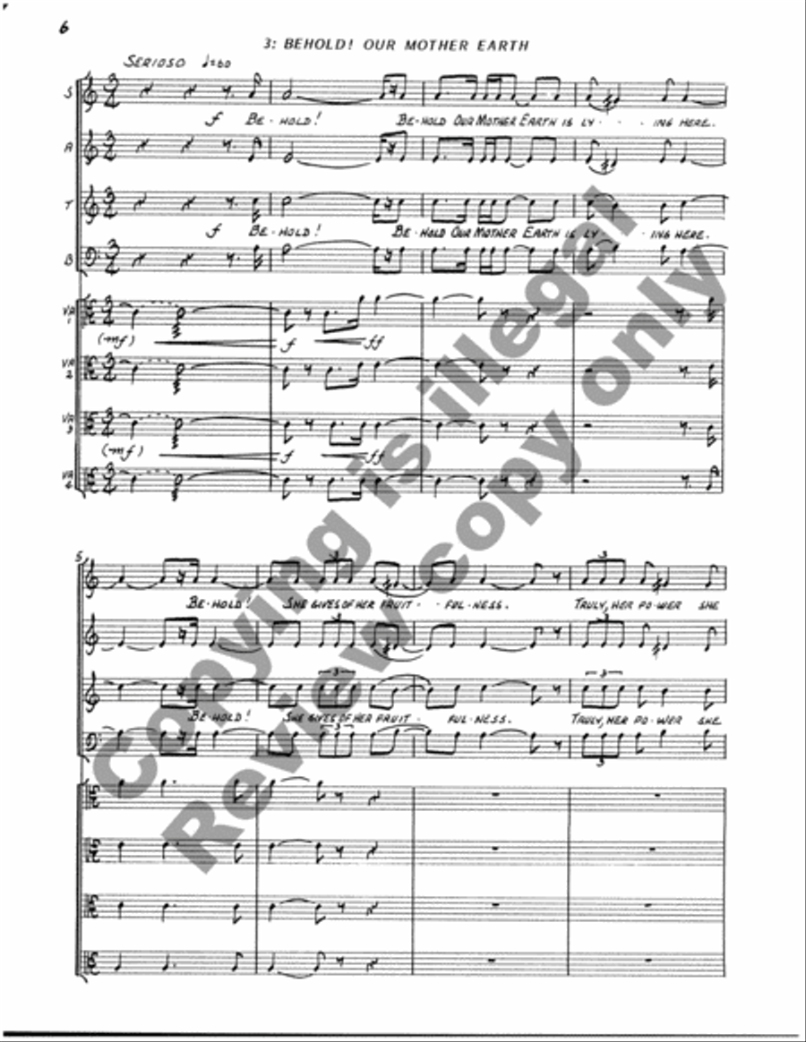 The Web of Life (Full Score) Choir scores gallery preview page 28