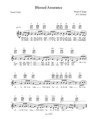 Blessed Assurance (Lead Sheet)