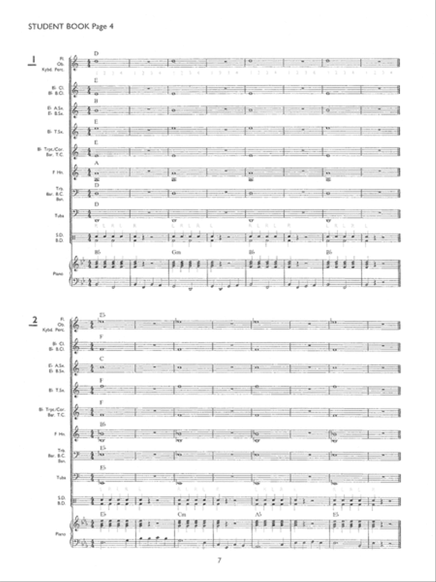 Yamaha Band Student, Book 1 Concert Band Methods scores gallery preview page 8