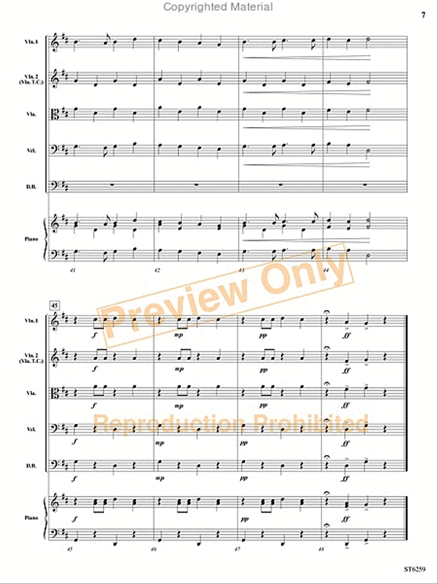 Dog Dreams String Orchestra scores gallery preview page 6