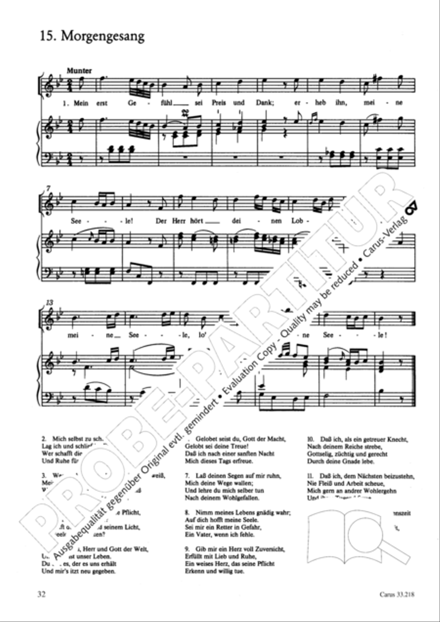 Geistliche Oden und Lieder (Gellert) Collection / Songbook scores gallery preview page 27
