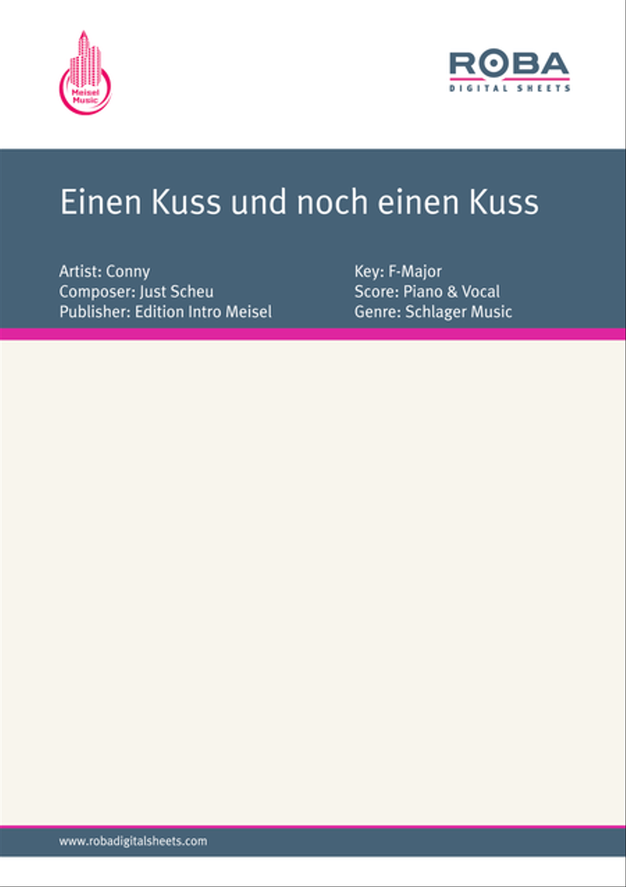 Einen Kuss und noch einen Kuss Voice scores gallery preview page 1