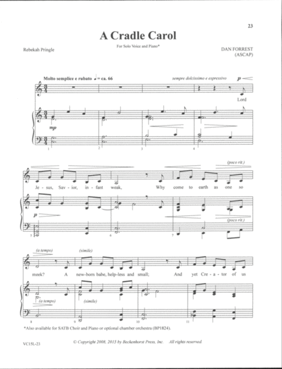 Sacred Solos of Dan Forrest - low voice Low Voice scores gallery preview page 8