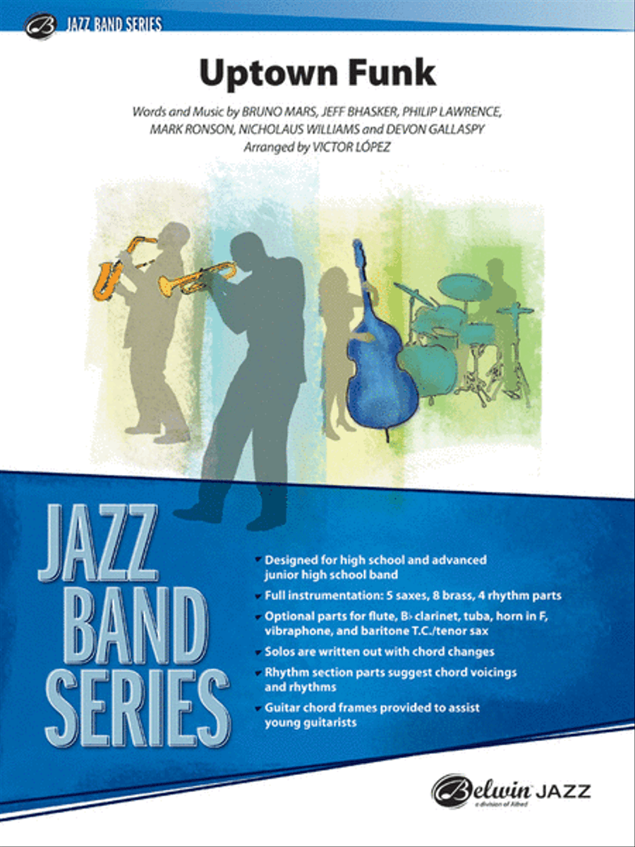 Uptown Funk Jazz Ensemble scores gallery preview page 1