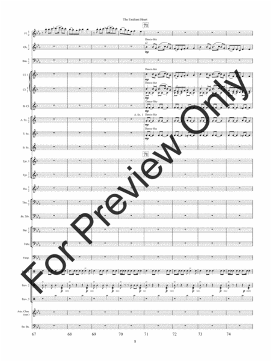 The Exultant Heart The Exultant Heart Concert Band scores gallery preview page 11
