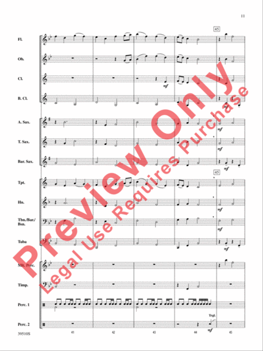 Welcome Christmas (from How the Grinch Stole Christmas) Concert Band scores gallery preview page 12