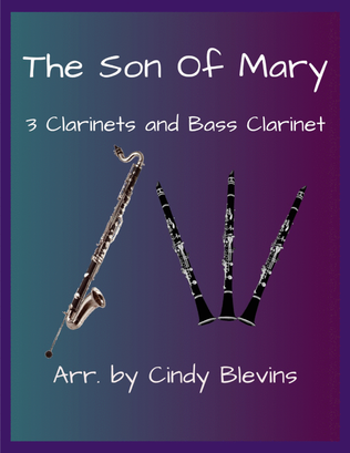 Book cover for The Son of Mary, for Three Clarinets and Bass Clarinet