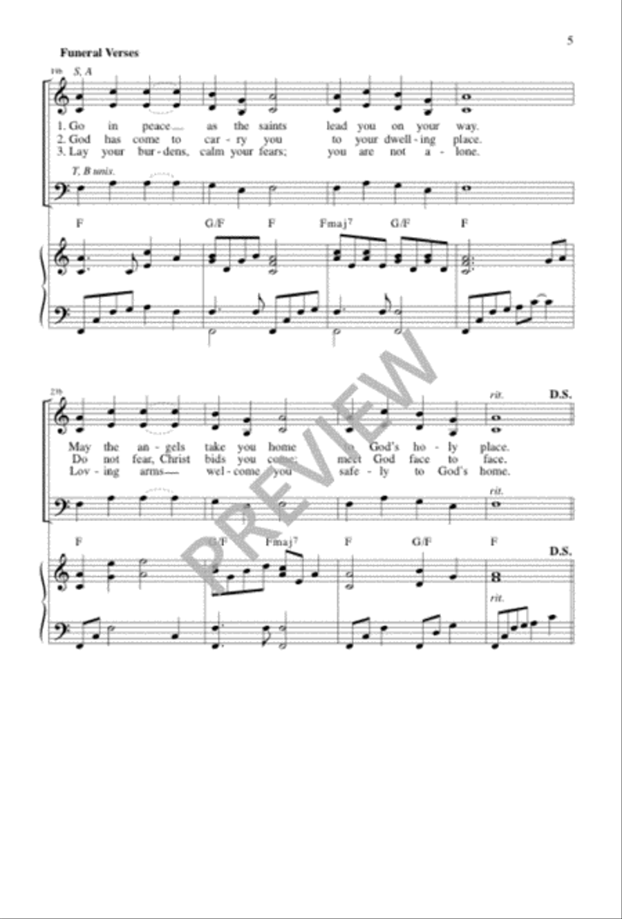 Quietly, Peacefully 4-Part scores gallery preview page 5