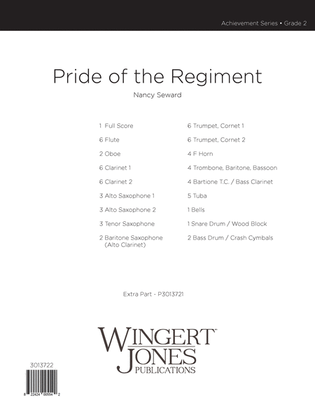 Book cover for Pride of the Regiment - Full Score