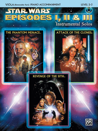 Book cover for Star Wars - Episodes I, II & III (Viola/Piano)