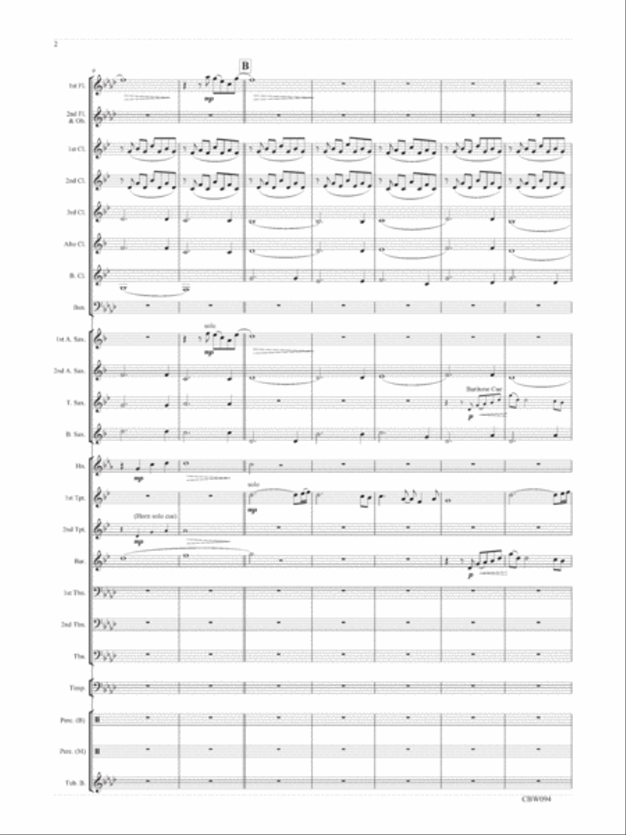 Elegy Concert Band scores gallery preview page 3
