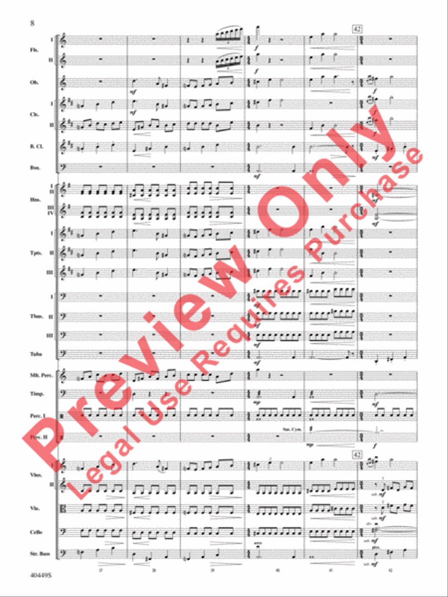 The Hobbit: An Unexpected Journey, Suite from Full Orchestra scores gallery preview page 41
