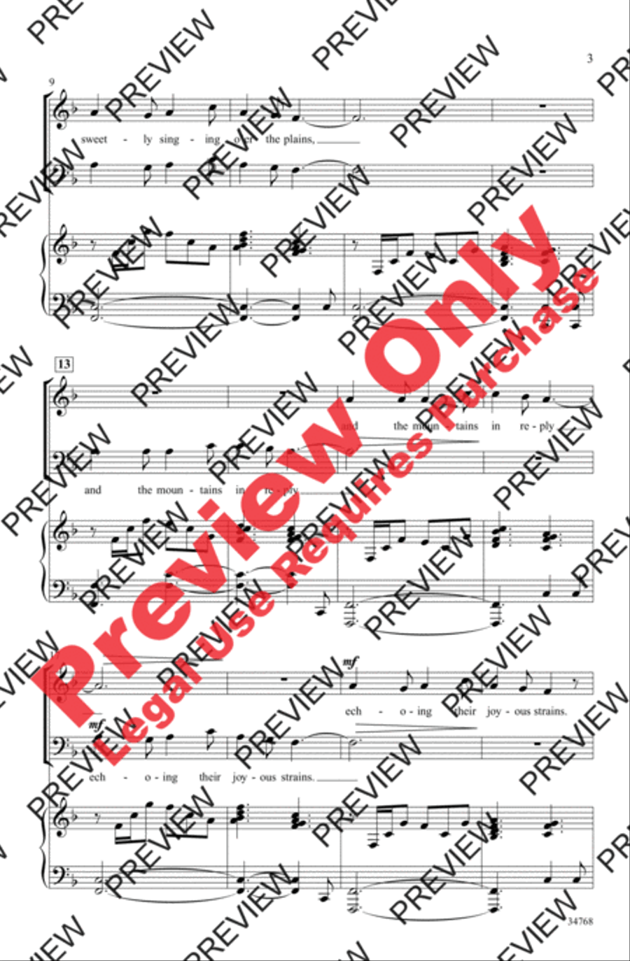 Angels' Gloria Angels' Gloria 4-Part scores gallery preview page 3