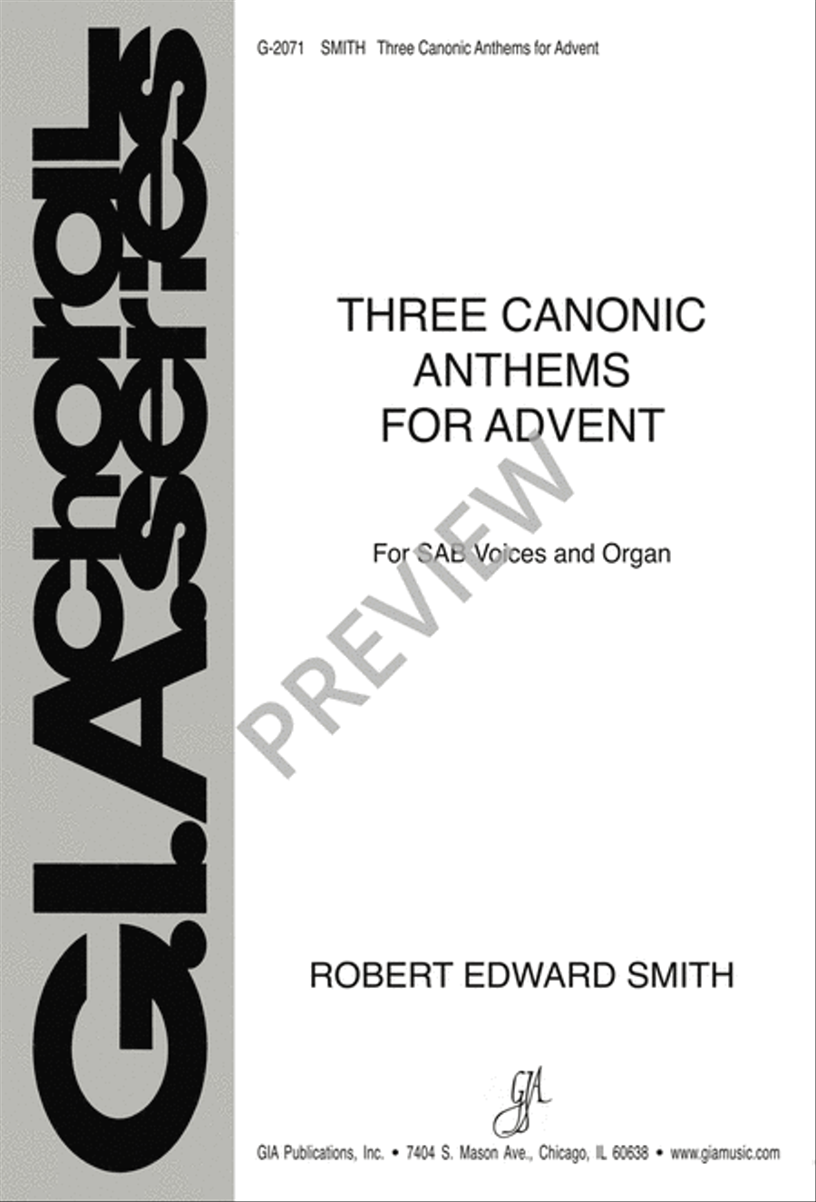 Three Canonic Anthems for Advent 3-Part scores gallery preview page 2
