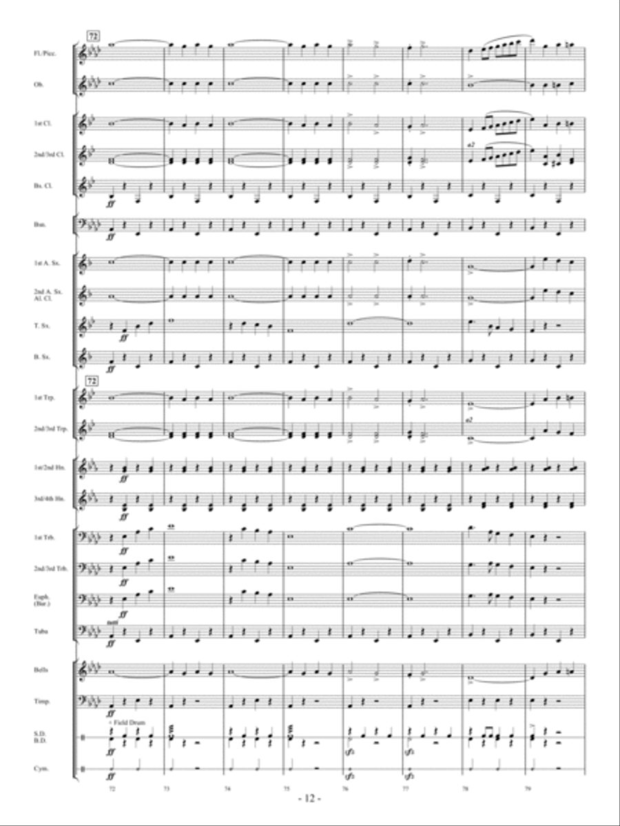 Mt. Healthy Concert Band scores gallery preview page 11