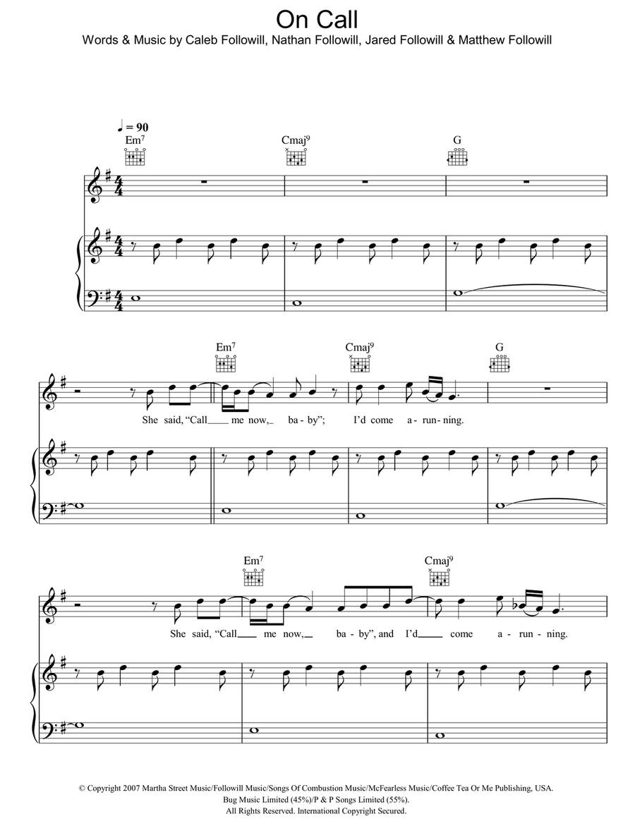 On Call Acoustic Guitar scores gallery preview page 1