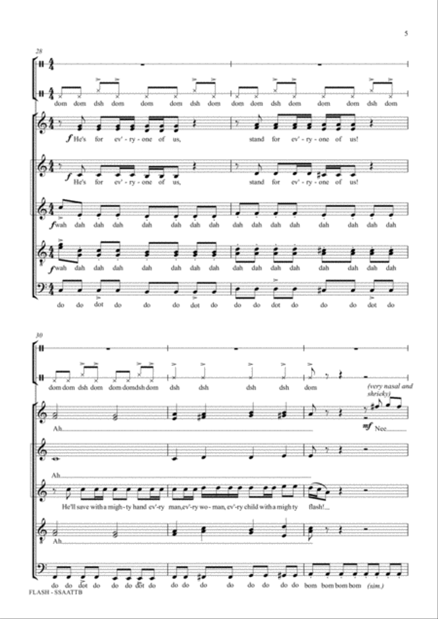 Flash's Theme 4-Part scores gallery preview page 5