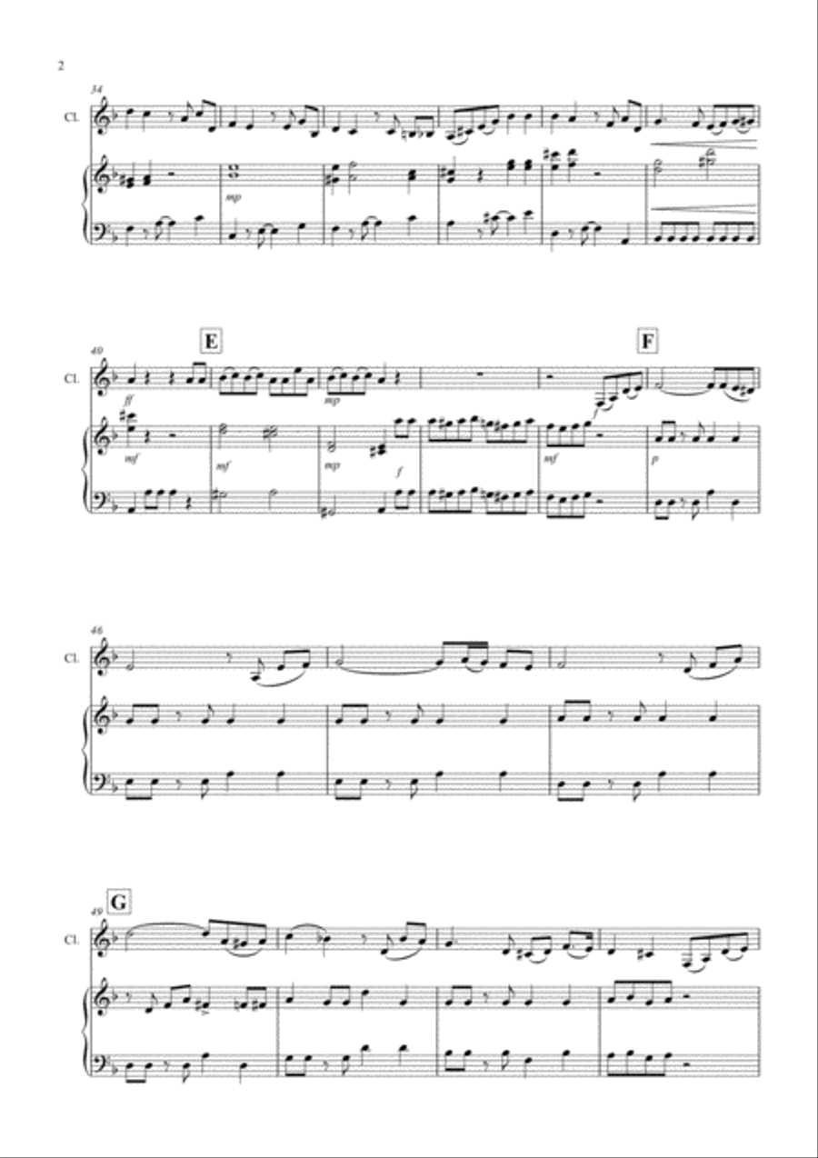 Tasty Tango for Clarinet and Piano Clarinet Solo scores gallery preview page 2