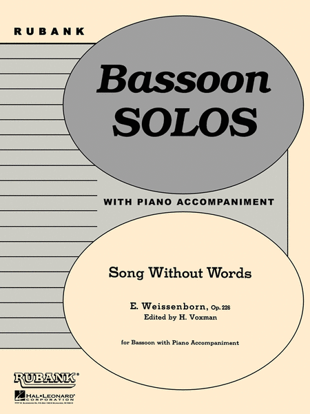 Song Without Words, Op. 226 (Bassoon / Piano)