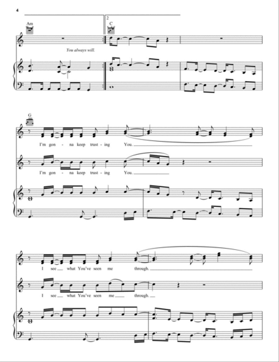 Always Have, Always Will Always Have, Always Will Piano, Vocal, Guitar scores gallery preview page 4