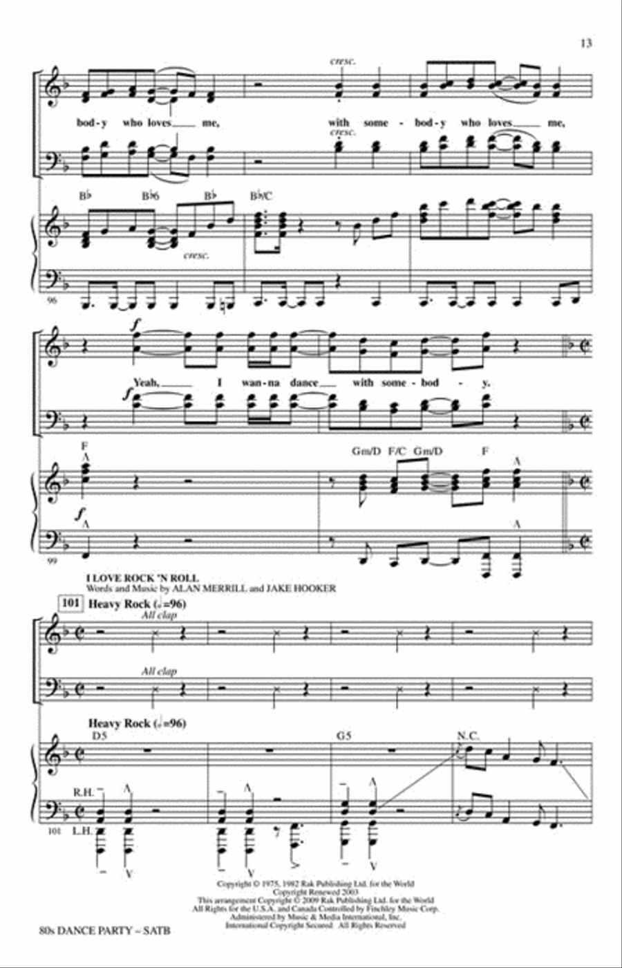 80s Dance Party Choir scores gallery preview page 3