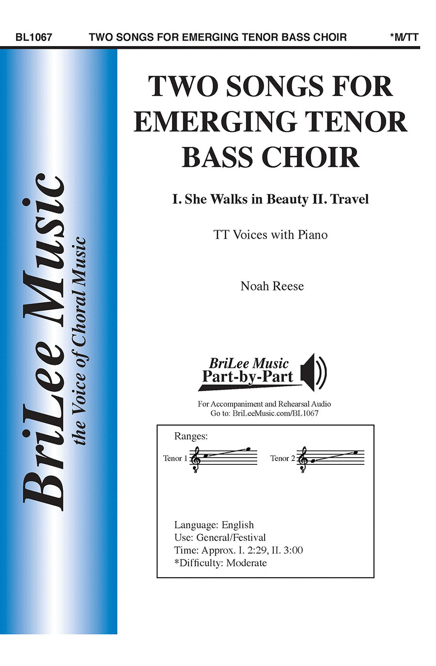 Two Songs for Emerging Tenor Bass Choir Choir scores gallery preview page 1