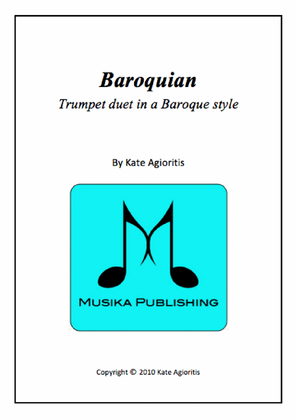 Book cover for Baroquian - Duet for 2 Trumpets in a Baroque Style