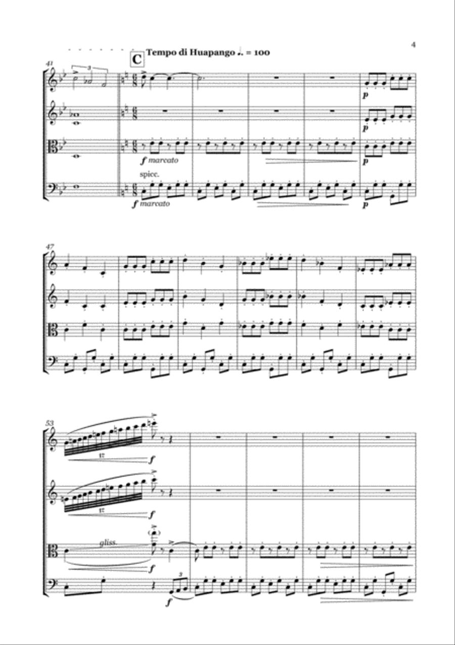 America for String Quartet (from West Side Story) image number null