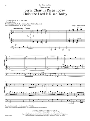 Toccata on Christ the Lord Is Risen Today/Jesus Christ Is Risen Today (Downloadable)