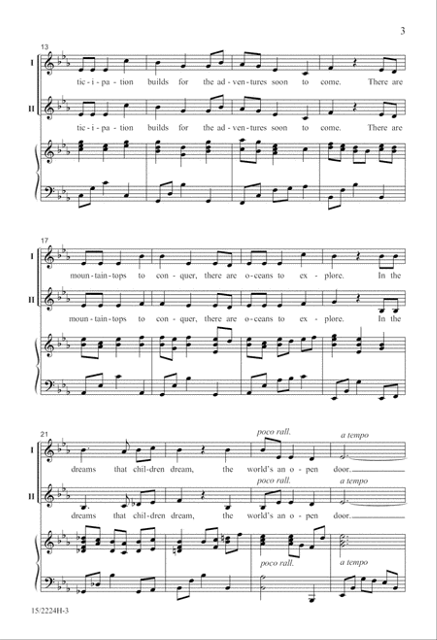 Dreams that Children Dream 2-Part scores gallery preview page 3