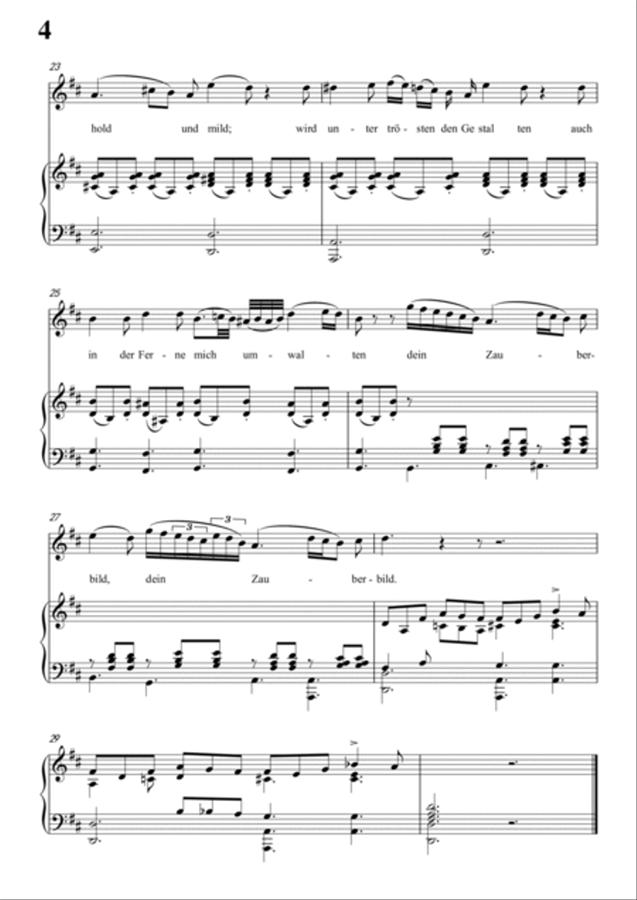 Schubert-Blondel zu Marien in d minor,for Vocal and Piano Voice scores gallery preview page 5