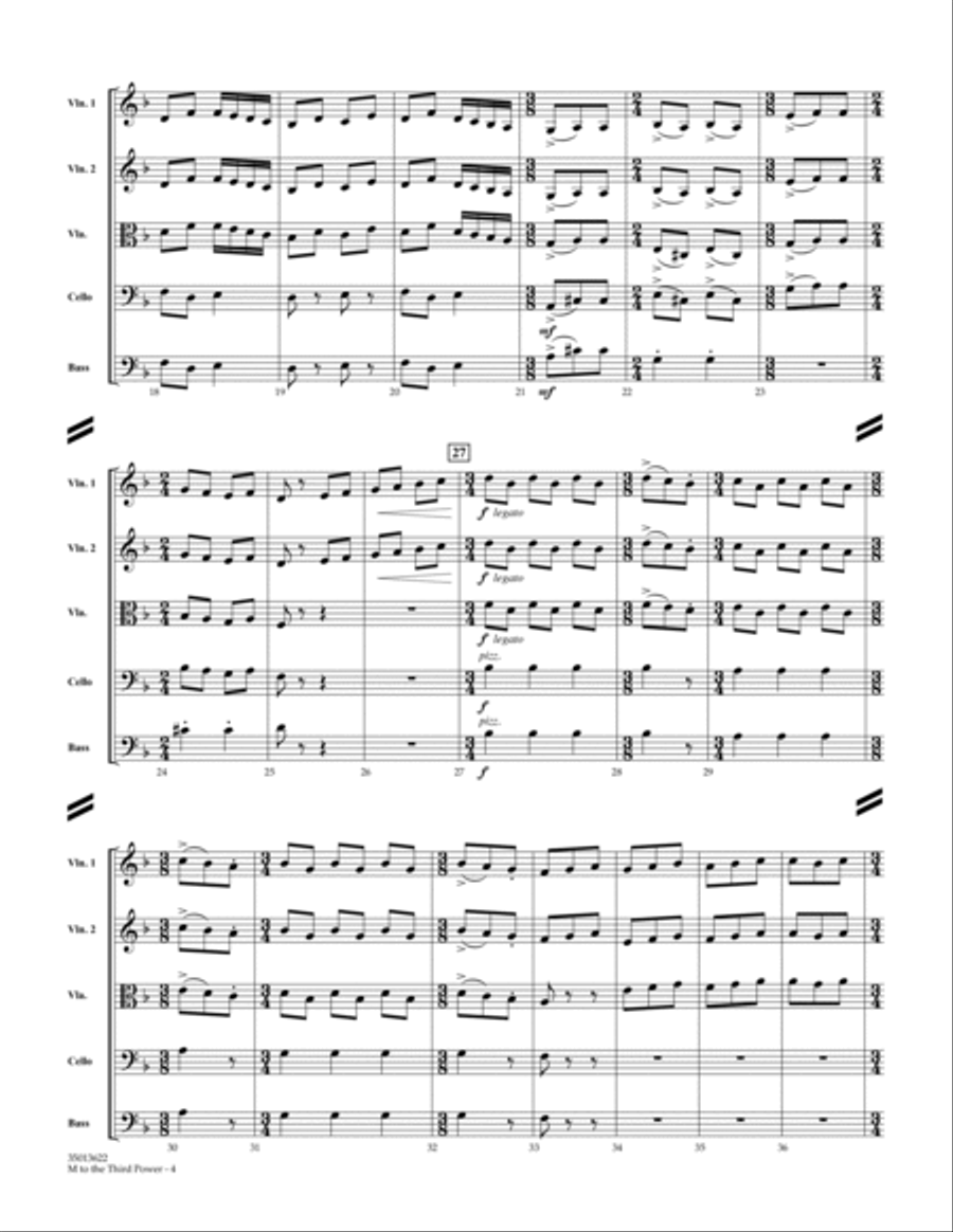M To The Third Power (Minor Meter Mix) - Score Orchestra scores gallery preview page 4