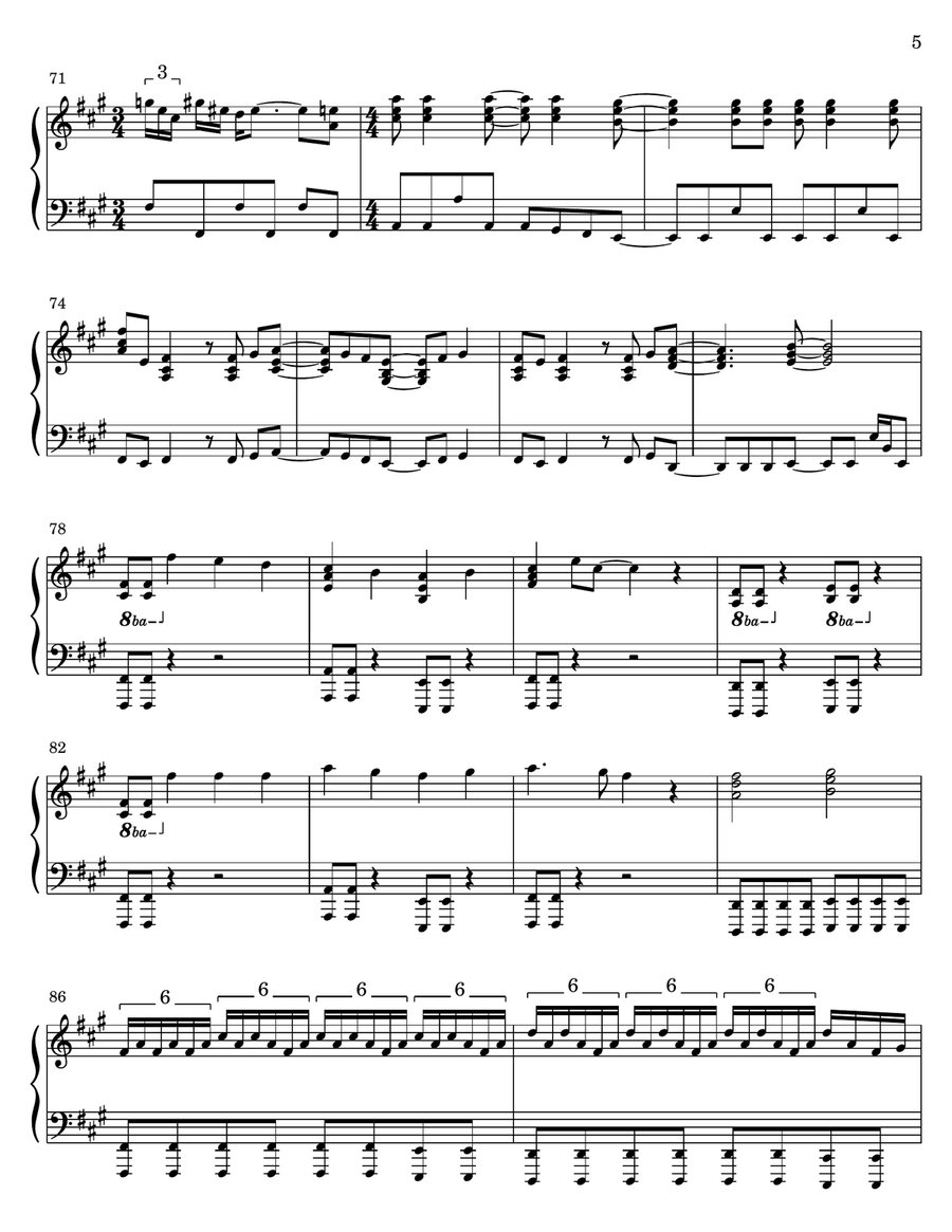 Crazy Train Crazy Train Piano Solo scores gallery preview page 5