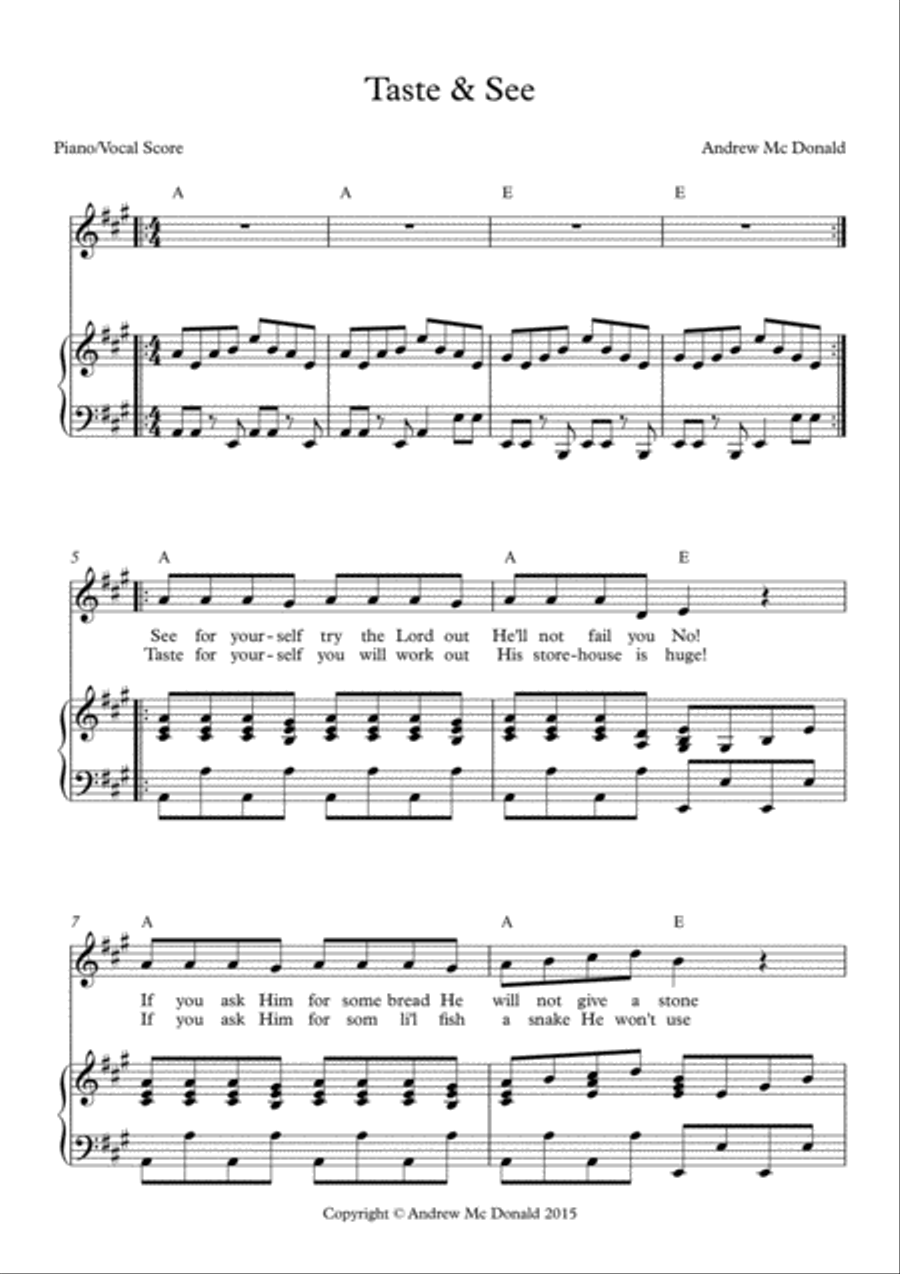 Taste & See Voice scores gallery preview page 2