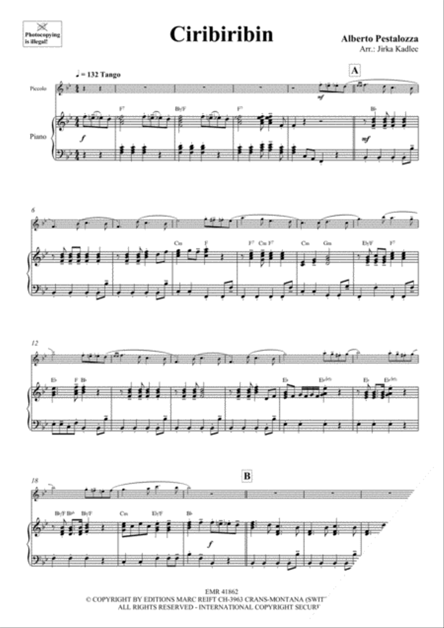 Ciribiribin Piccolo scores gallery preview page 3
