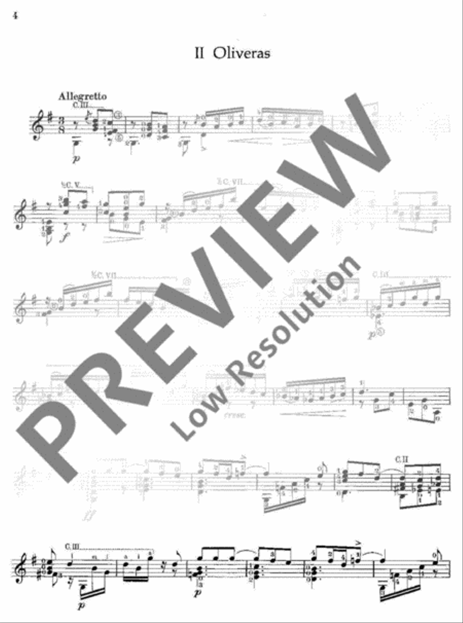 Pièces caractéristiques Classical Guitar scores gallery preview page 5