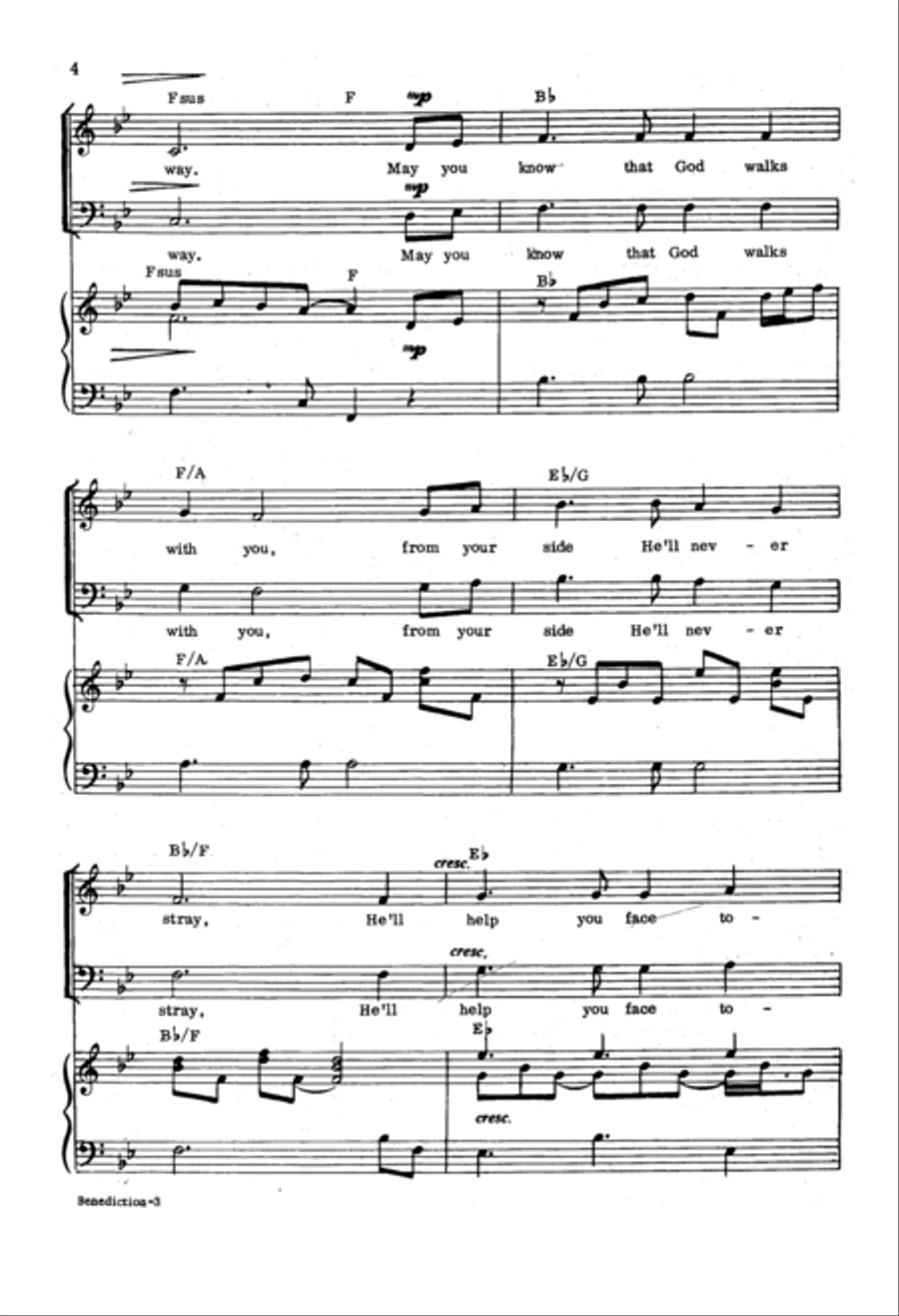 Benediction 4-Part scores gallery preview page 3
