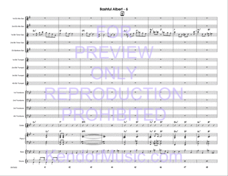 Bashful Albert Jazz Ensemble scores gallery preview page 7