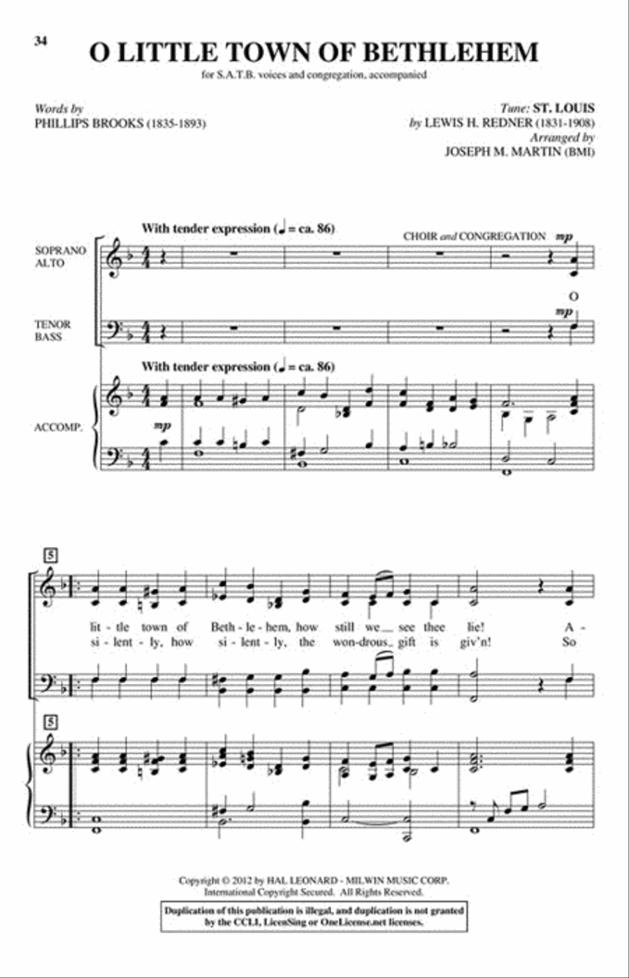 Carols for Choir and Congregation 4-Part scores gallery preview page 6