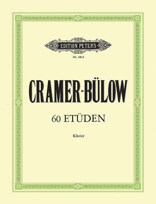 Book cover for 60 Studies for Piano, Selected and ed. by Hans von Bülow