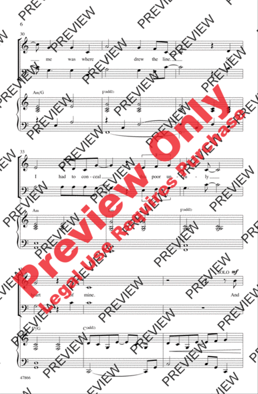Unruly Heart 3-Part scores gallery preview page 5