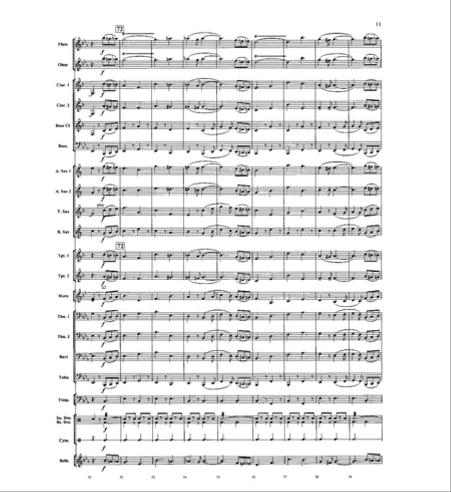 In The Center Ring Concert Band scores gallery preview page 11