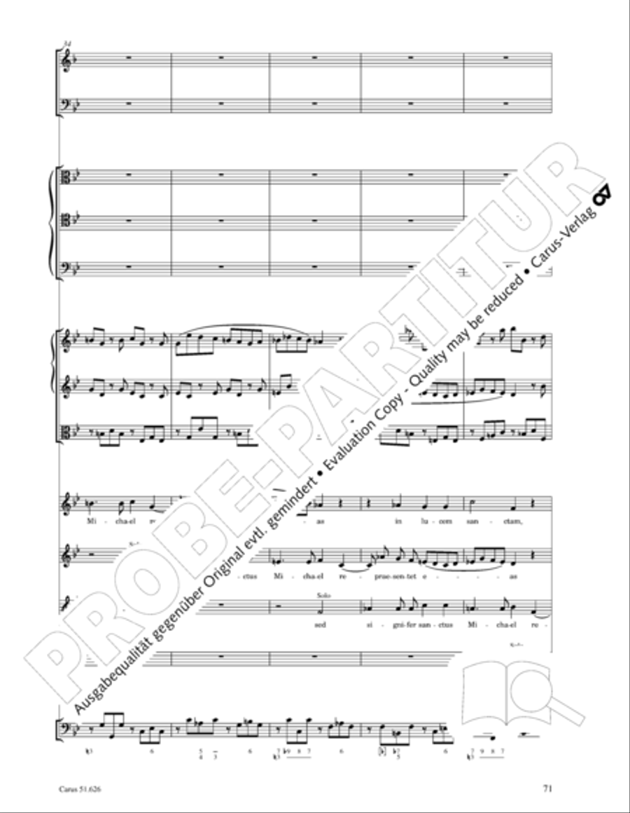 Missa longa in C major (Missa longa in C) 4-Part scores gallery preview page 83