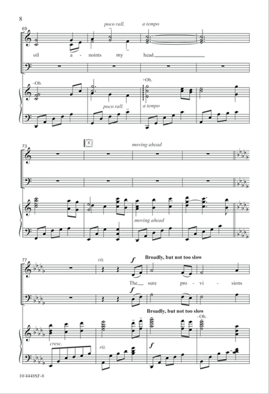 My Shepherd Will Supply My Need 4-Part scores gallery preview page 8