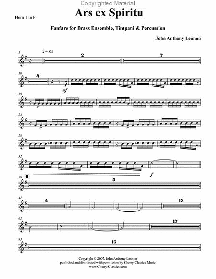 Ars ex Spiritu Ars ex Spiritu Horn scores gallery preview page 7