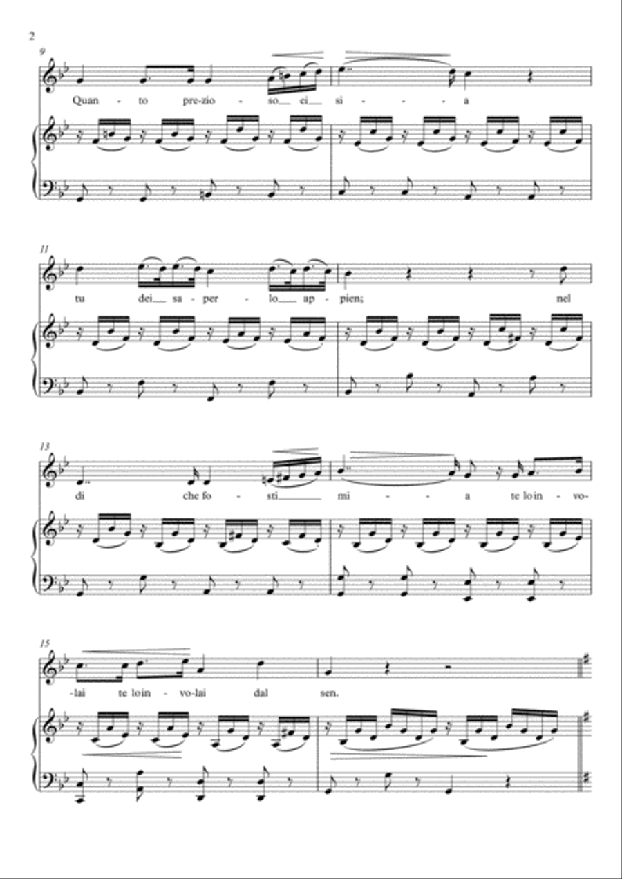Amore e morte (G Minor) Voice scores gallery preview page 3