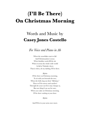 (I'll Be There) On Christmas Morning (Voice and Piano)