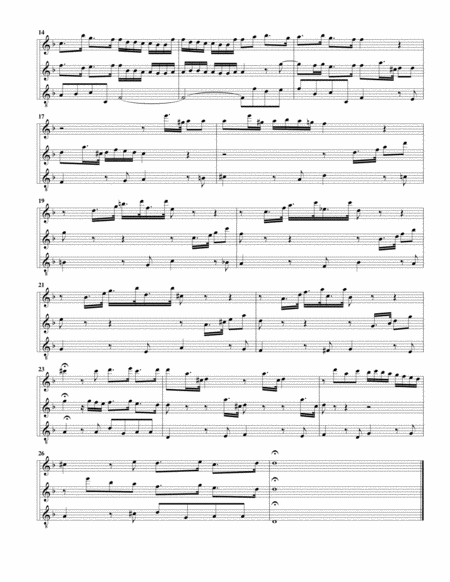 Trio for organ, BWV 585 (arrangement for 3 recorders)