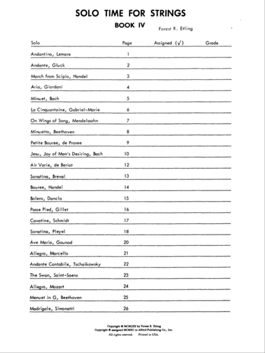 Solo Time for Strings, Book 4 Chamber Orchestra scores gallery preview page 2